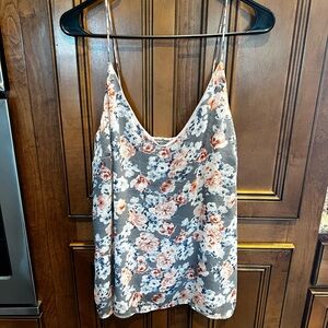 Charlotte Russe Floral Tank Top Size Large